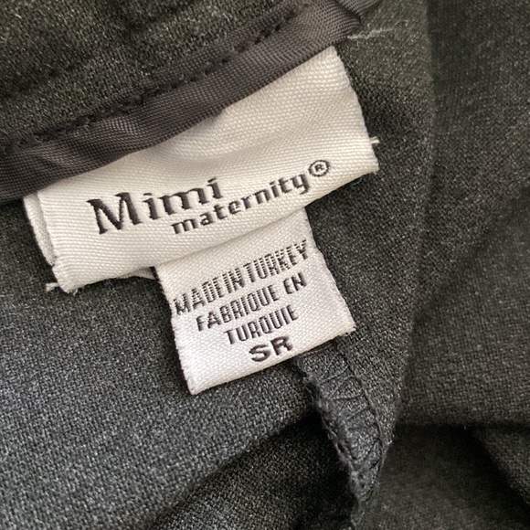 Mimi Maternity women’s black dress pants elastic waist zip front closure sz SR - Picture 8 of 10